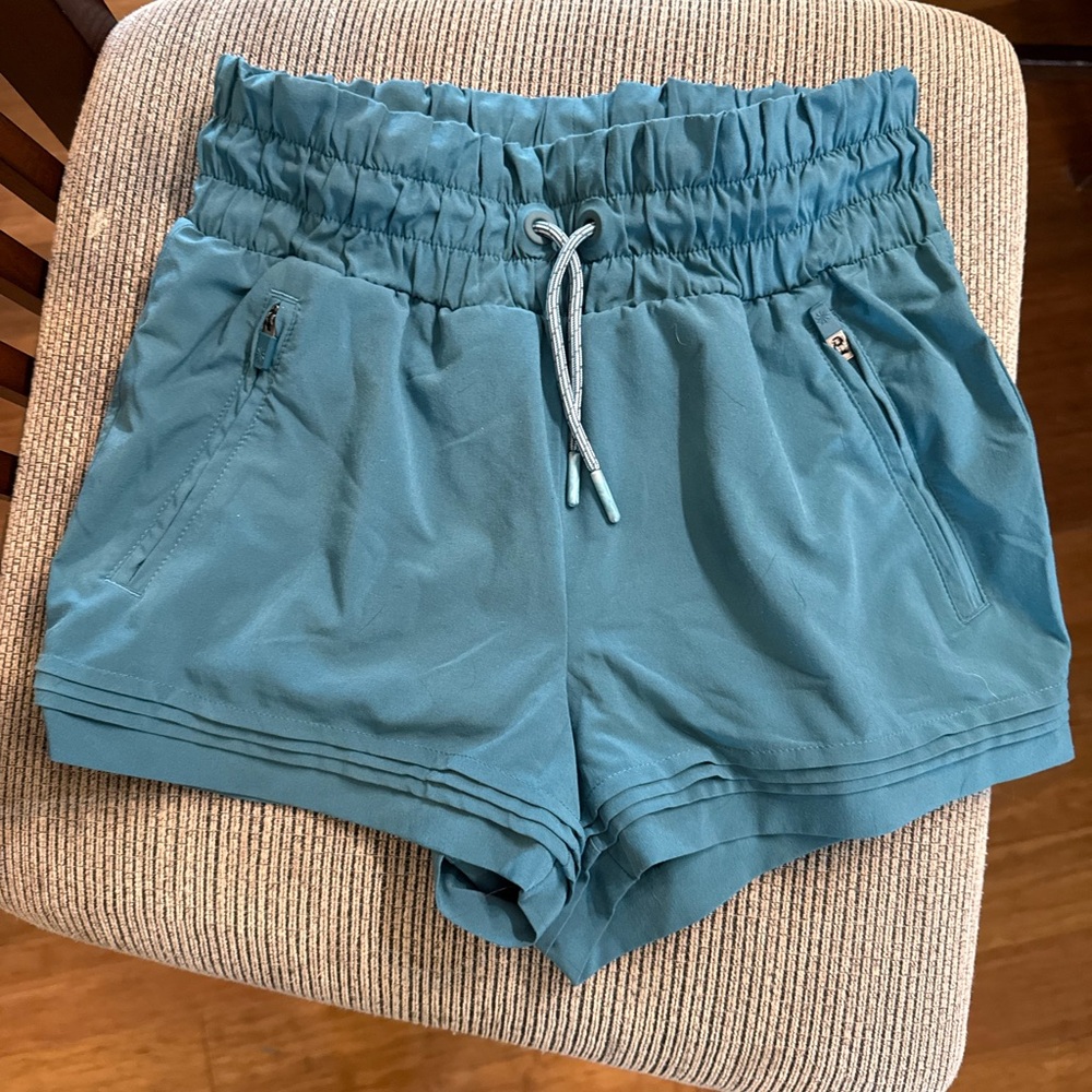 Athleta High Waist Teal Shorts